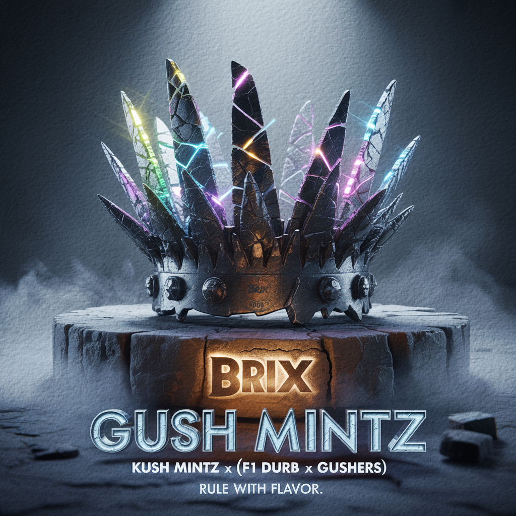 Photograph of product: BRIX | Gush Mintz | Flower | 3.5g