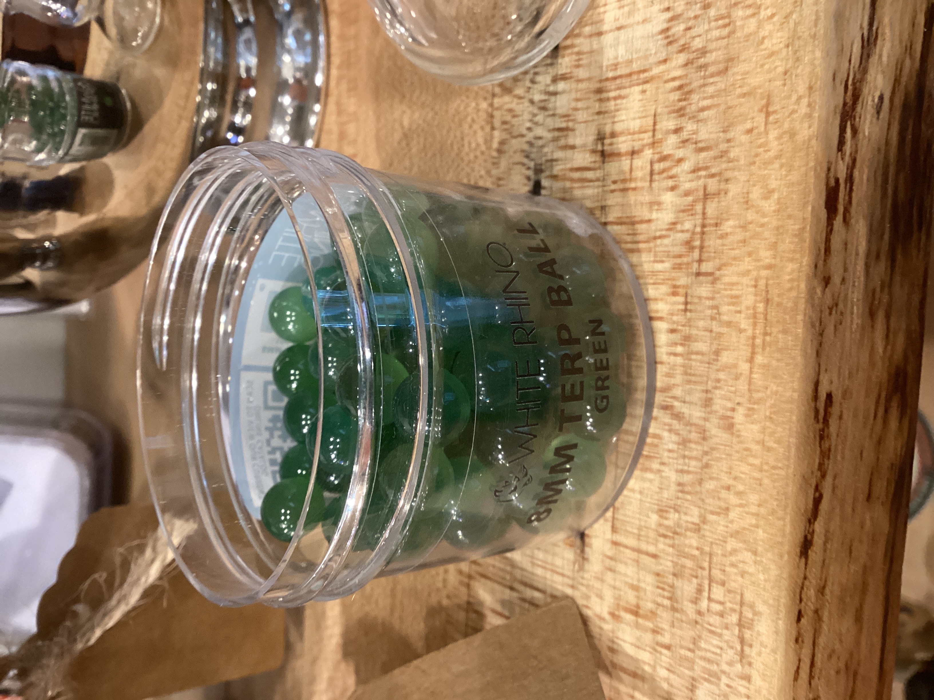 Photograph of product: White Rhino | Terp Pearls | Green | 8mm