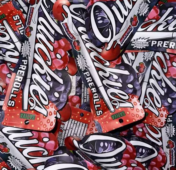 Photograph of product: QUICKIES 1G INFUSED PREROLL - BERRIES