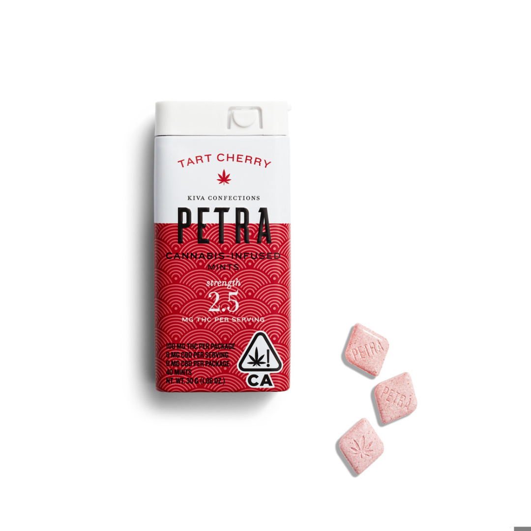 Photograph of product: Petra Mints - Tart Cherry Microdoseable Mints 100mg