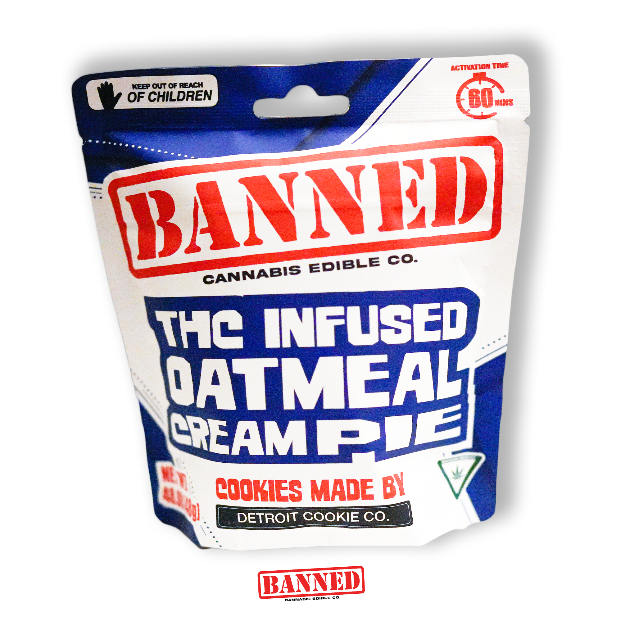 Photograph of product: BANNED | 200MG CREAM PIE  | OATMEAL