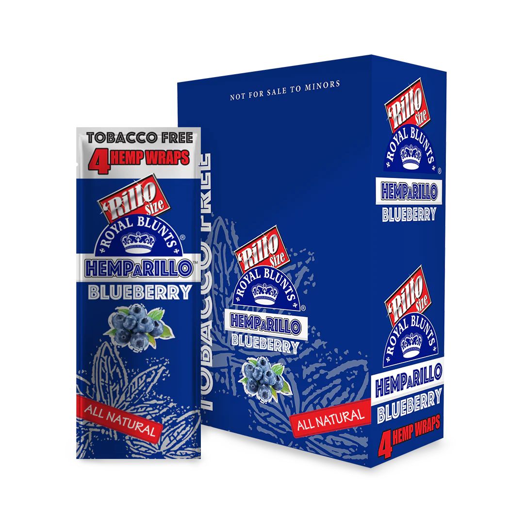 Photograph of product: Royal Blunts - Hemparillo Wraps | Blueberry 4pk