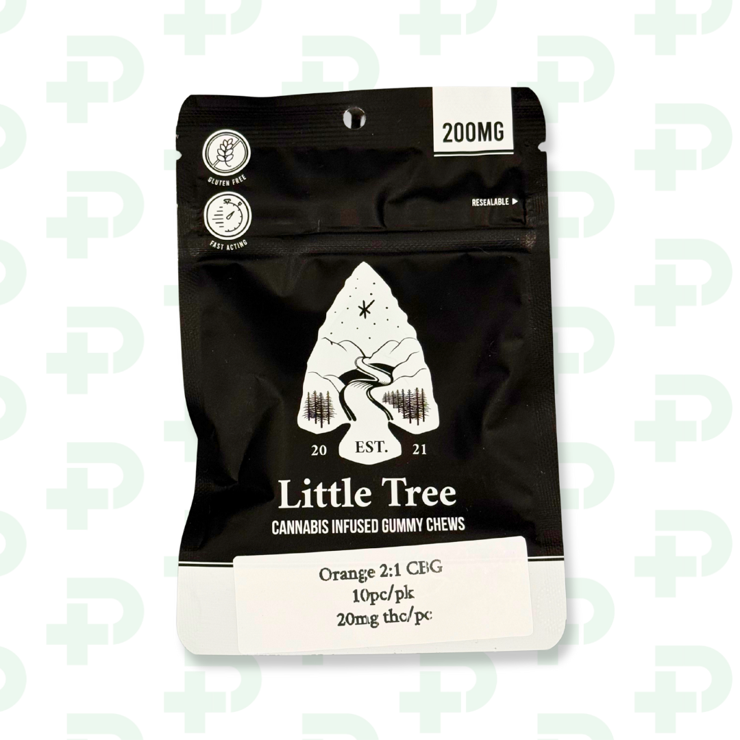 Photograph of product: Little Tree 200mg 2:1 CBG Gummies - Orange