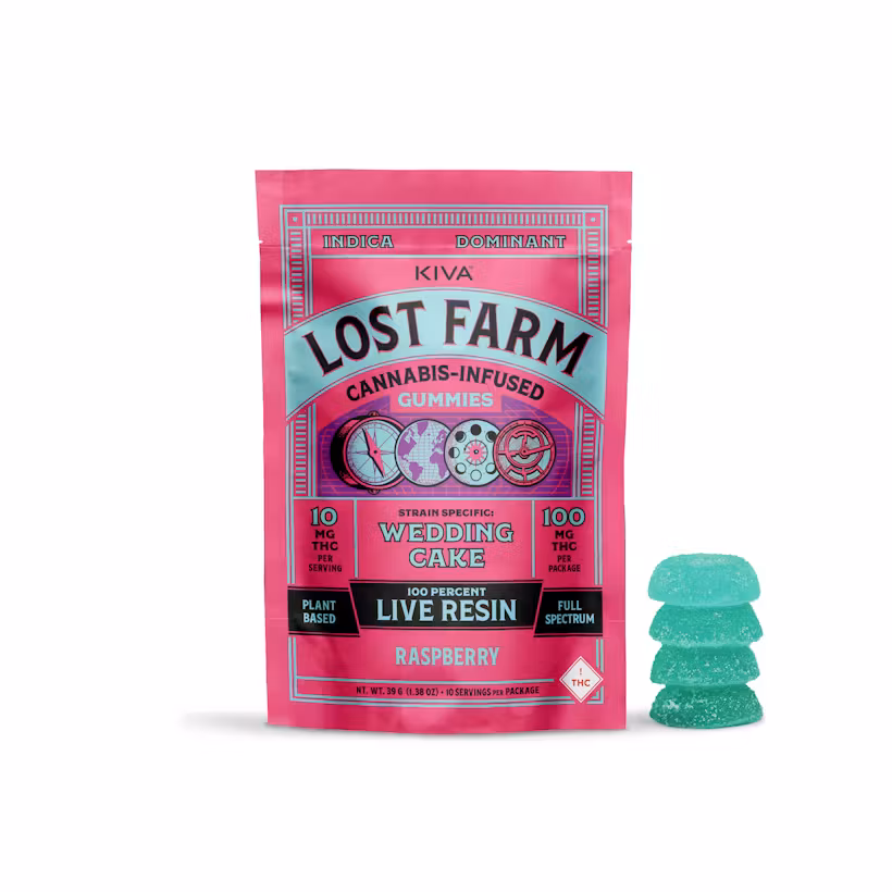 Photograph of product: Raspberry Gummies (Live Resin) - 100mg