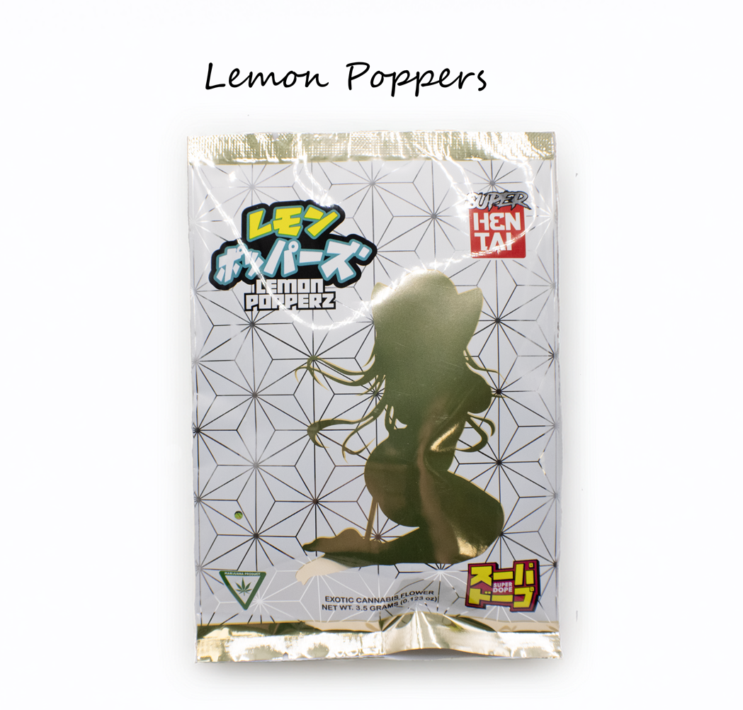 Photograph of product: Super Dope | Lemon Popperz | Prepackaged 1/8th - 3.5g