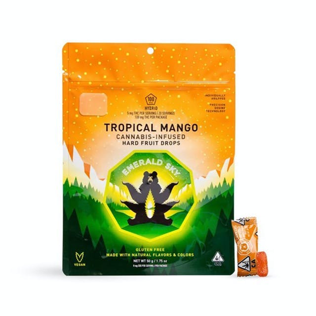 Photograph of product: Tropical Mango Hard Candy - 100mg