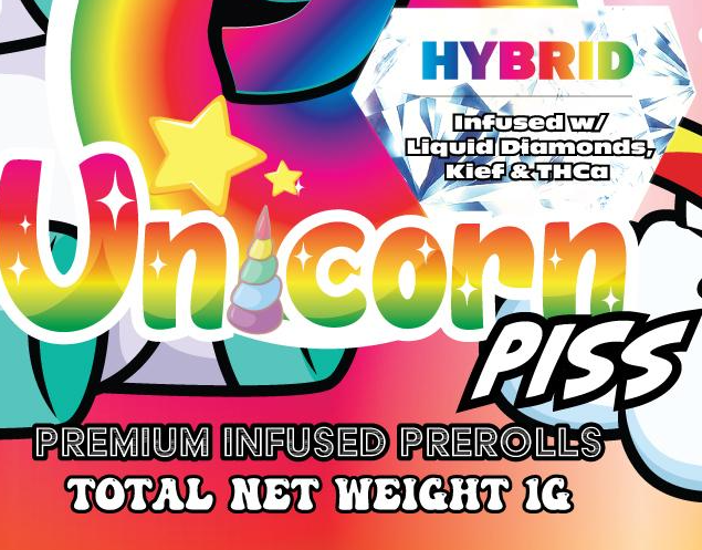 Photograph of product: Unicorn Piss - Infused Pre-roll