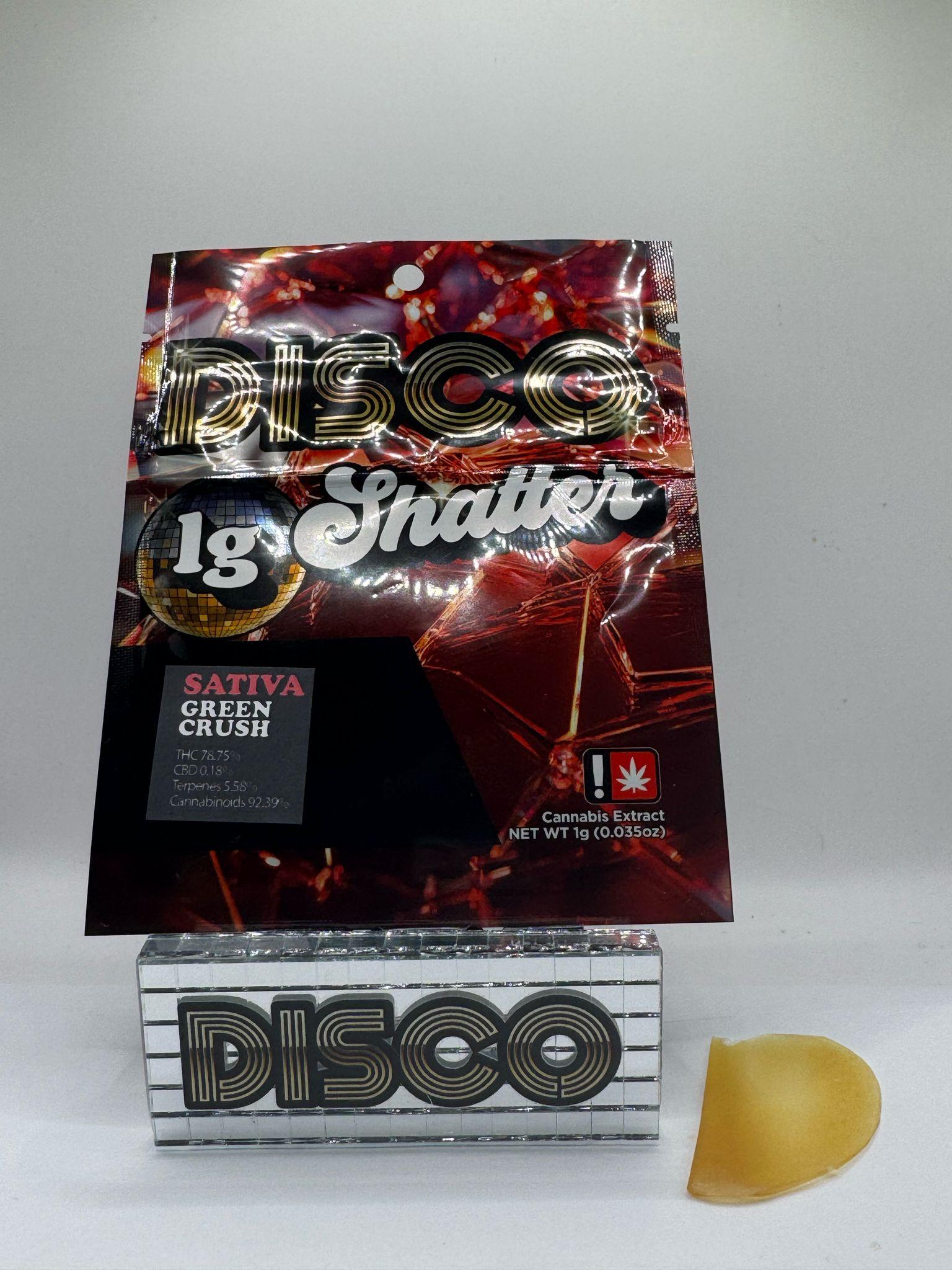 Photograph of product: Disco Dabs | Cosmic Express Shatter | 2g
