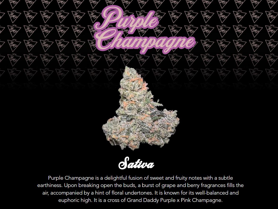 Photograph of product: Purple Champagne Flower - 3.5g