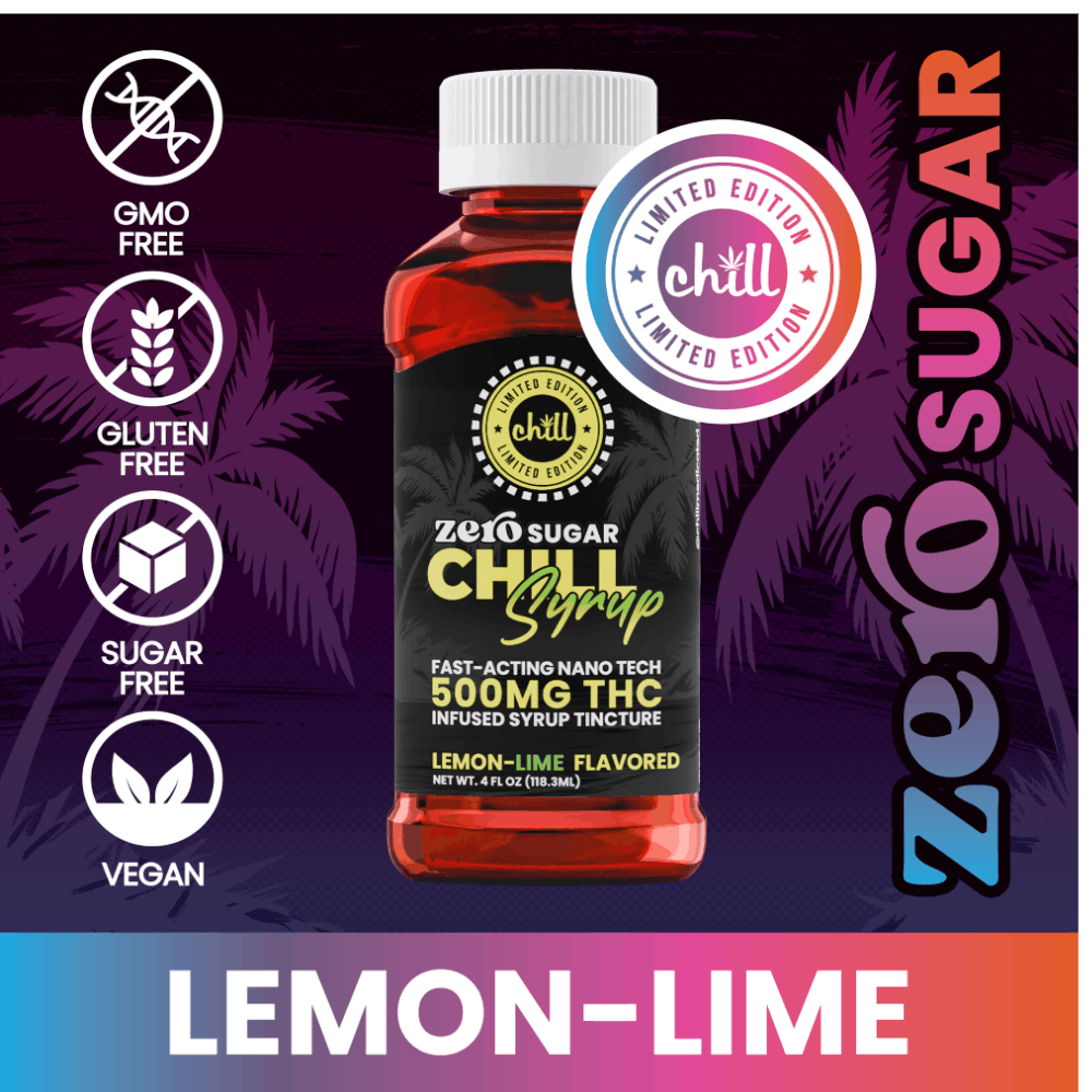 Photograph of product: Chill Sugar Free Lemon Lime Syrup Tincture 500mg