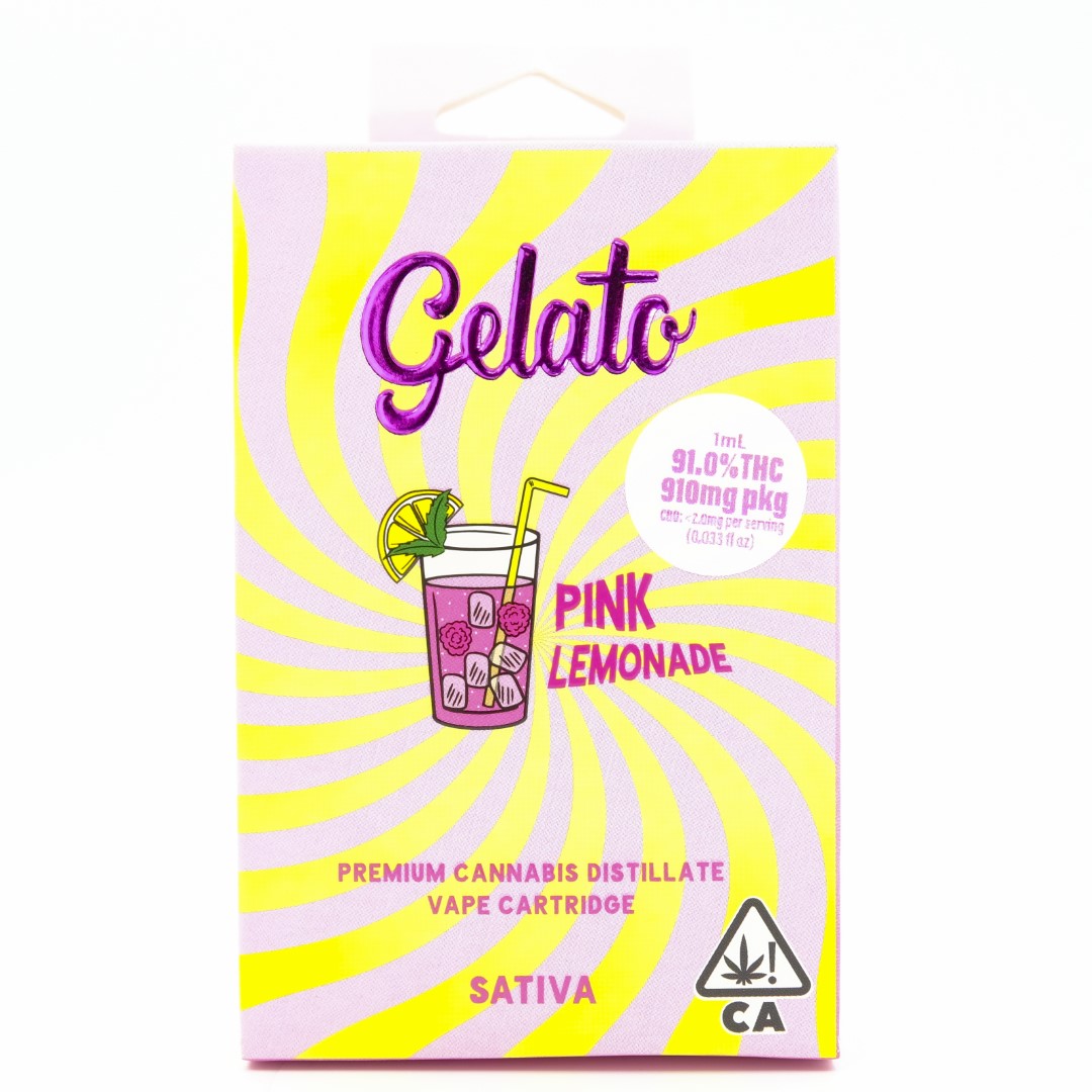 Photograph of product: Pink Lemonade 1g Distillate Cart - Gelato