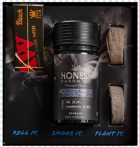 Photograph of product: Honest Pharm Co - Flower -  Rainbow Belt x White Runtz (SEED Oui'd) (H) - 3.5g
