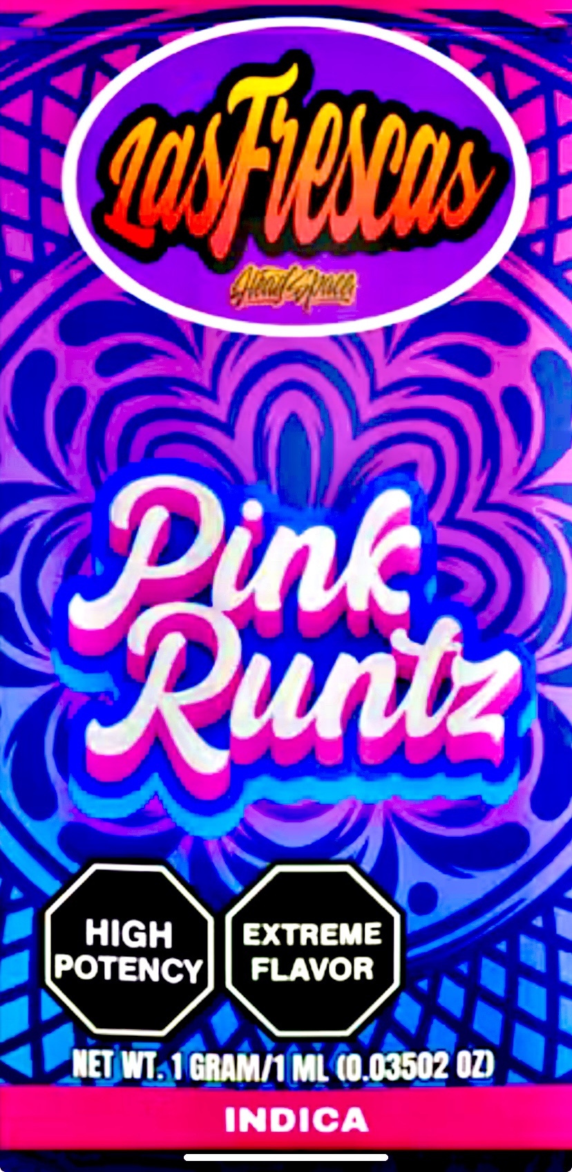 Photograph of product: Pink Runtz - Standard 510 Thread