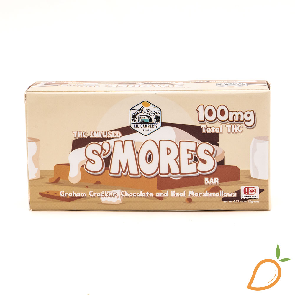 Photograph of product: 100mg S'Mores Infused Chocolate Bar JKJ