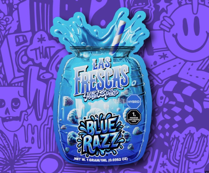 Photograph of product: Las Frescas - Blue Raz - 1g Disposable