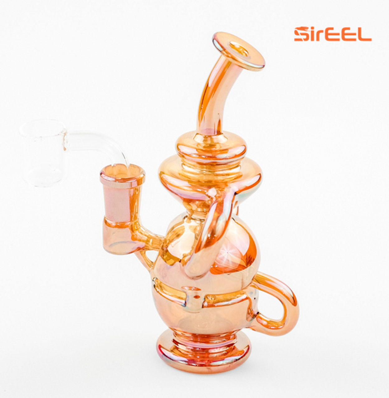 Photograph of product: SirEEL | Iridized Incycler FabEgg Shower Rig with Banger | 7"