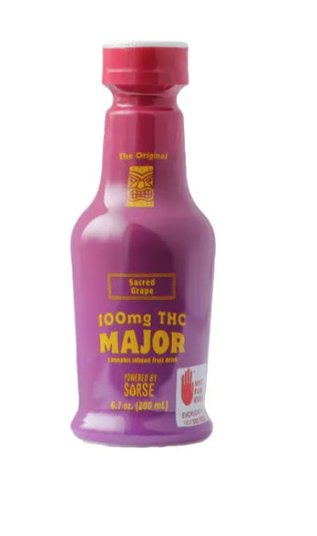 Photograph of product: Major- Sacred Grape 100mg Beverage