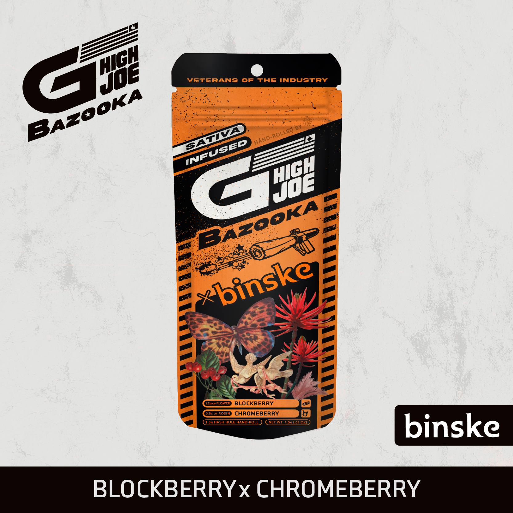 Photograph of product: G High Joe | Bazooka Donuts | Blockberry