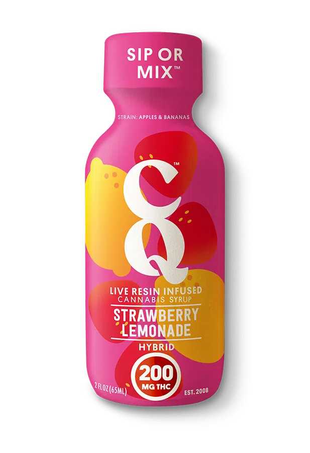 Photograph of product: CQ - Strawberry Lemonade Syrup - 200mg
