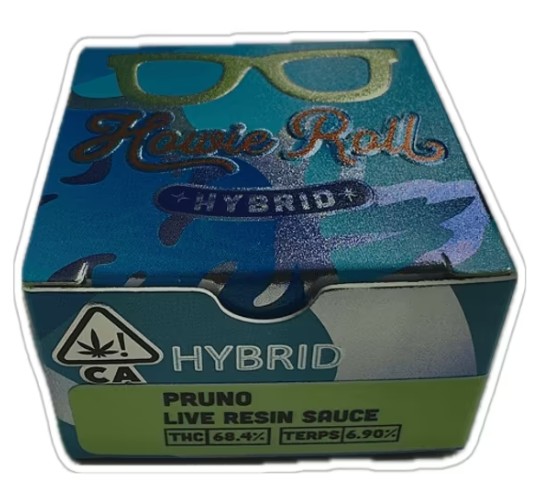 Photograph of product: HOWIE ROLL PRUNO LIVE RESIN HYBRID 1G