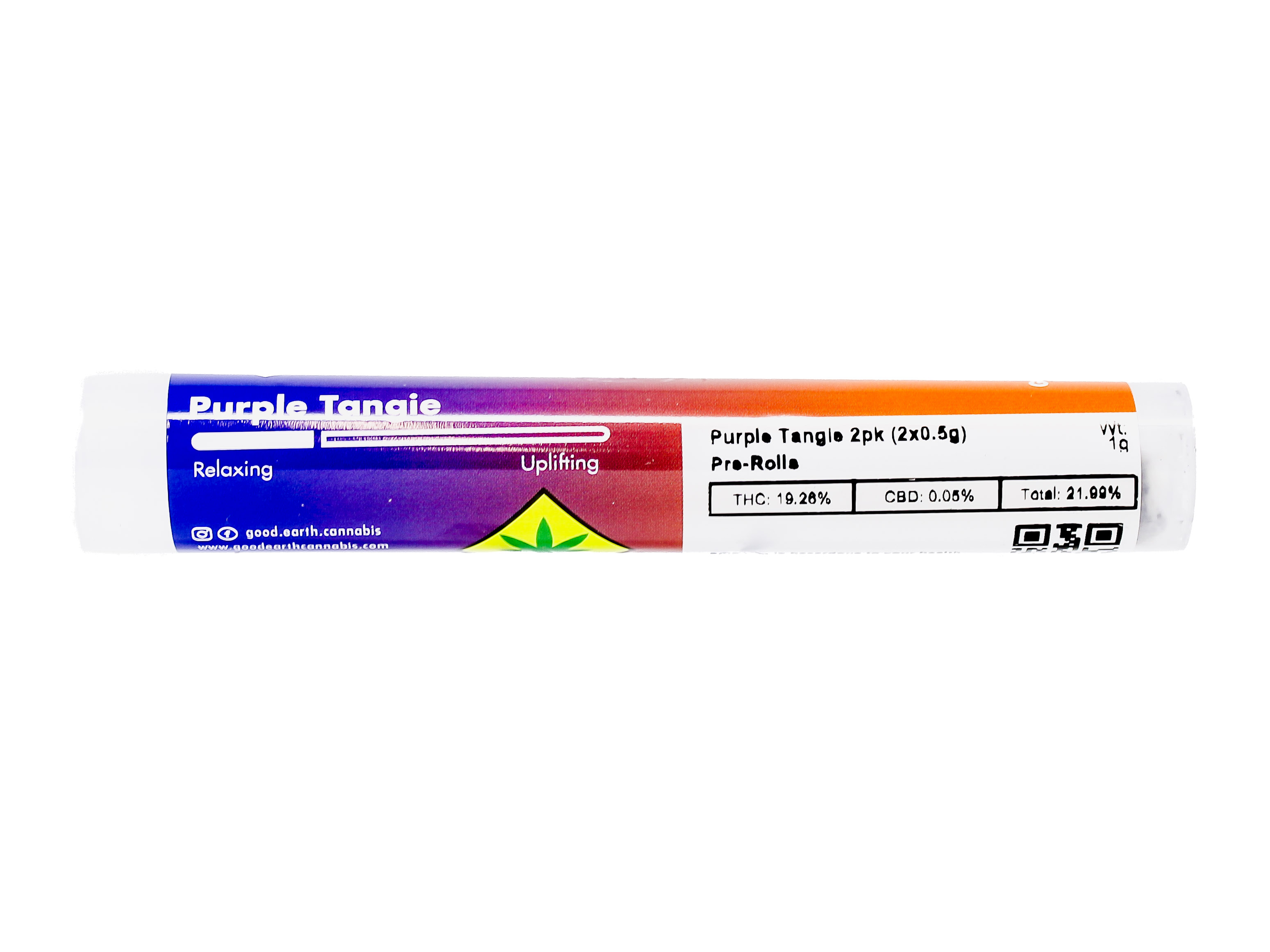 Photograph of Product: GEC Purple Tangie Preroll 2pk 50599
