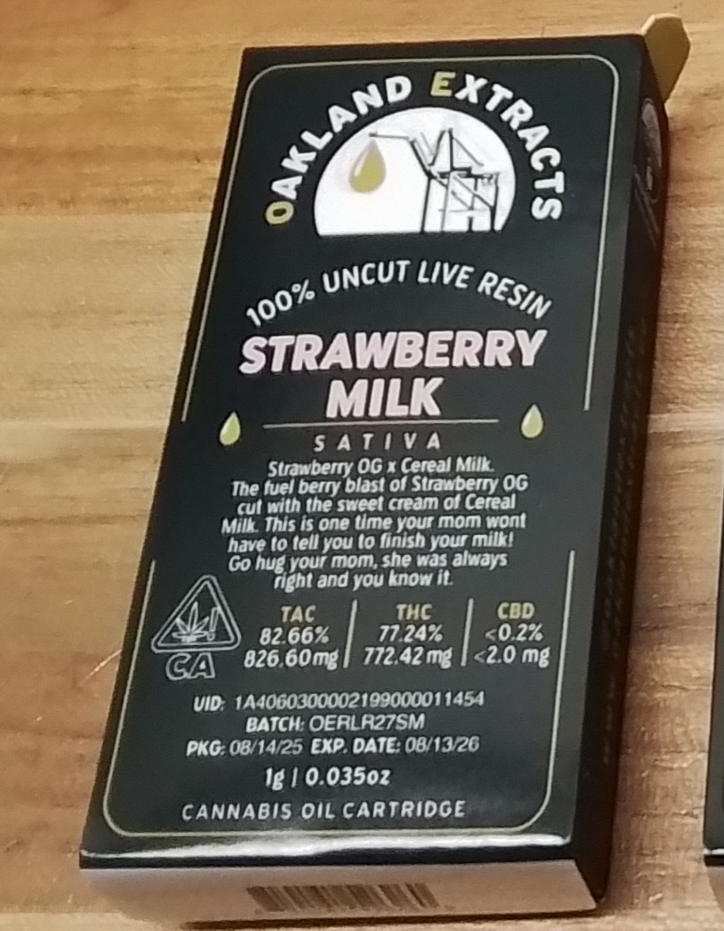 Photograph of product: Oakland Extracts | Strawberry Milk