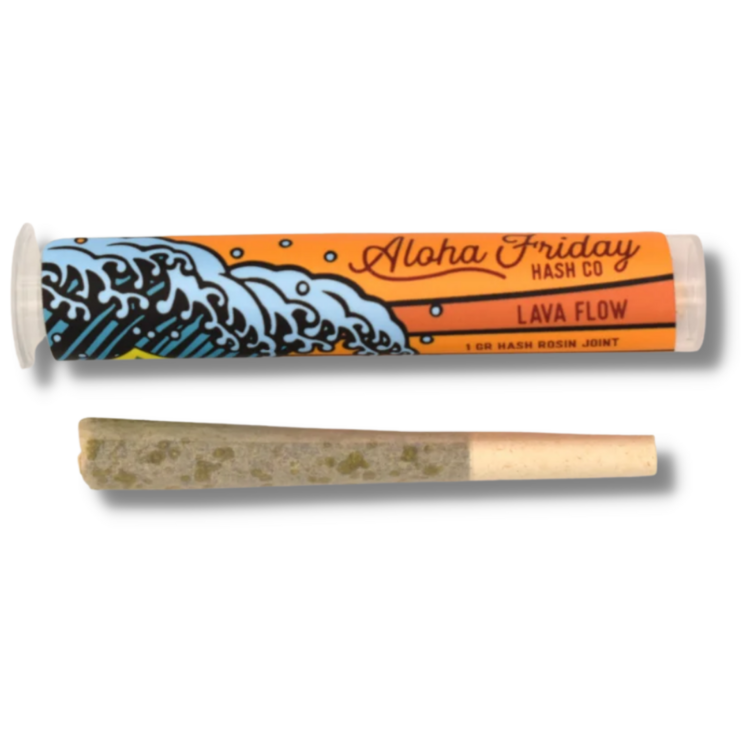 Photograph of product: Coconut Cake Rosin Infused Pre Roll (Aloha Friday)