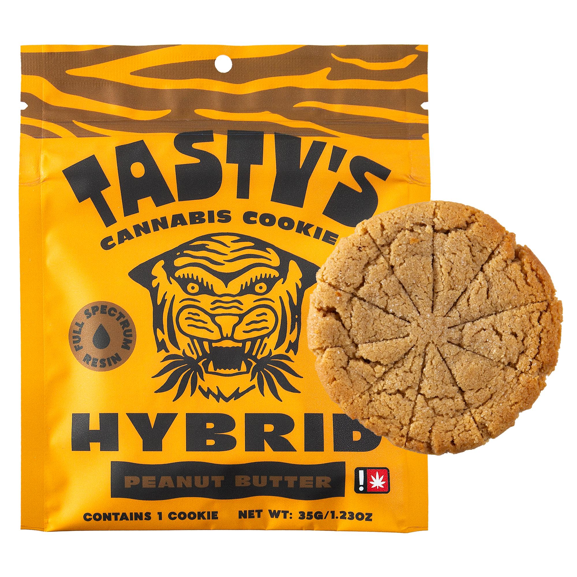 Photograph of product: Tasty's Oui'd Cookies Hybrid Peanut Butter 100mg