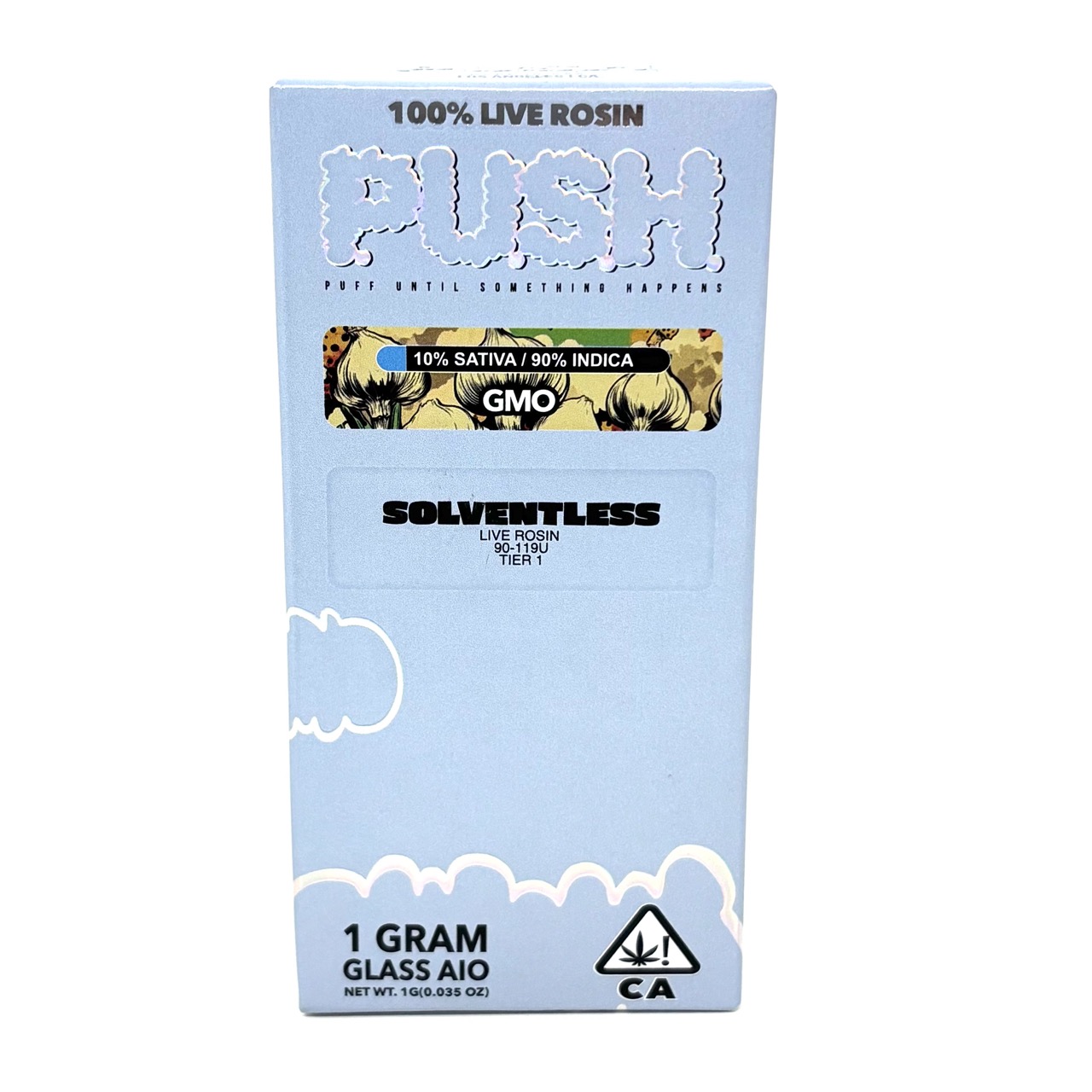 Photograph of product: PUSH: GMO 1G LIVE ROSIN ALL-IN-ONE