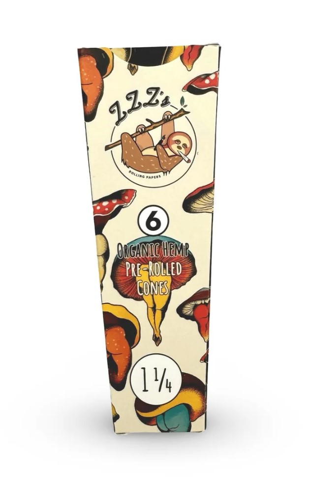 Photograph of product: "Shroom Booties" 1 1/4 Cones | 6-Pack - ZZZ's