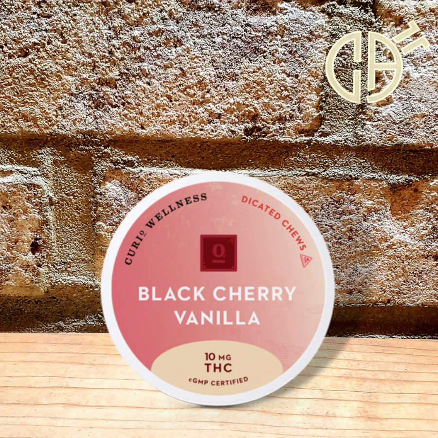 Photograph of product: Curio | Black Cherry Vanilla Chews 10mg - 10pk | 100mg