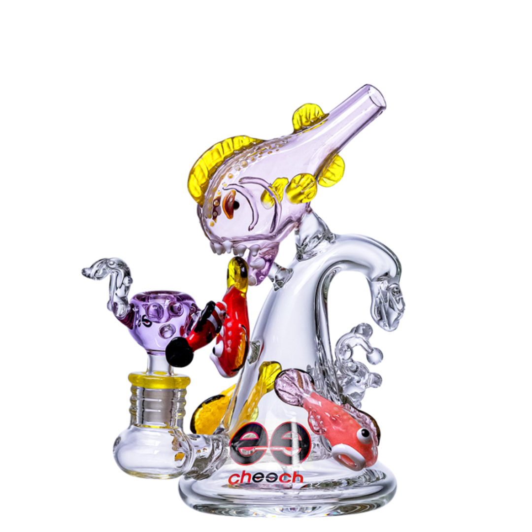 Photograph of product: Northstar Cheech Glass Piraas Catching Waves Nothing New to See Here Purple