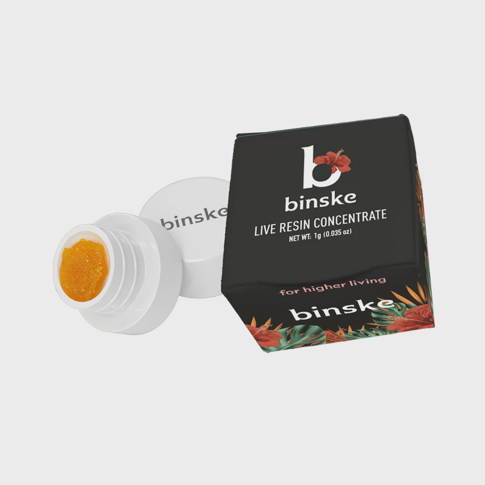 Photograph of product: Binske | Live Resin Sugar (H) Sour Garlic 1g