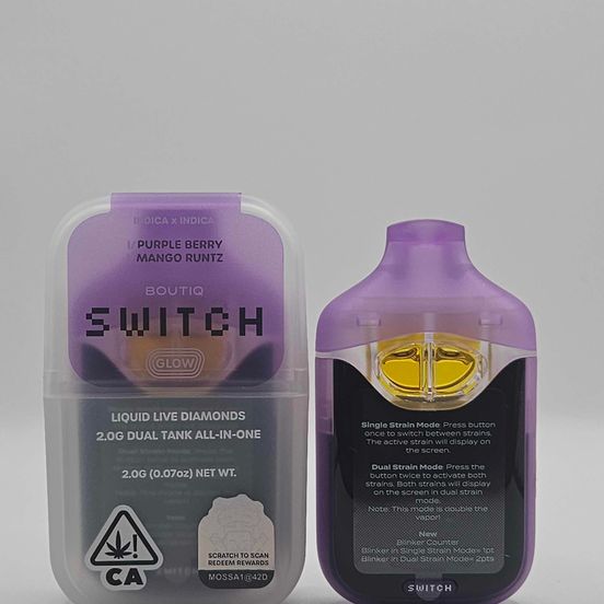 Photograph of product: BTQ SWITCH AIO-  Purple Berry X Mango Runtz