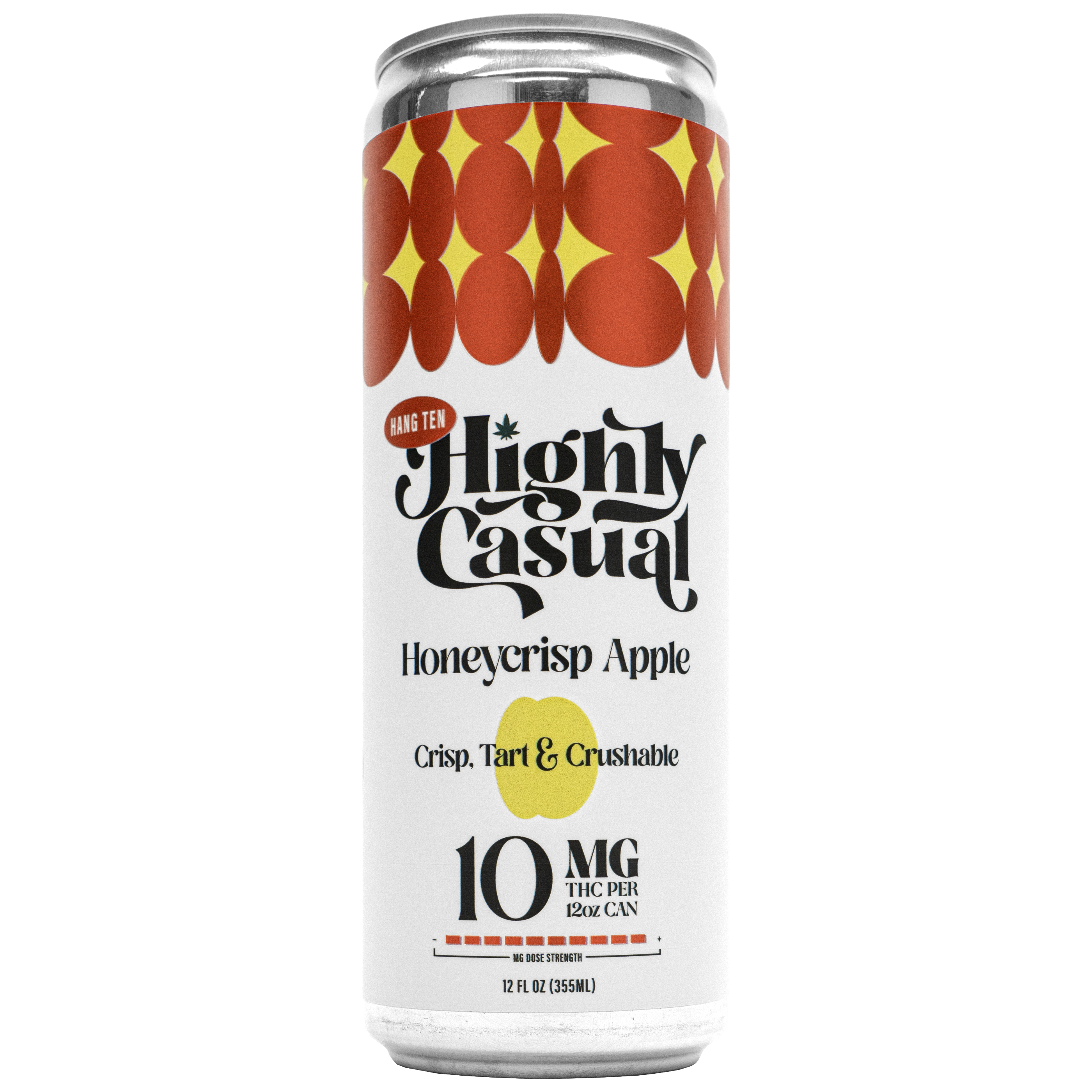 Photograph of product: Highly Casual | Hang Ten Honeycrisp Apple | 10mg Seltzer