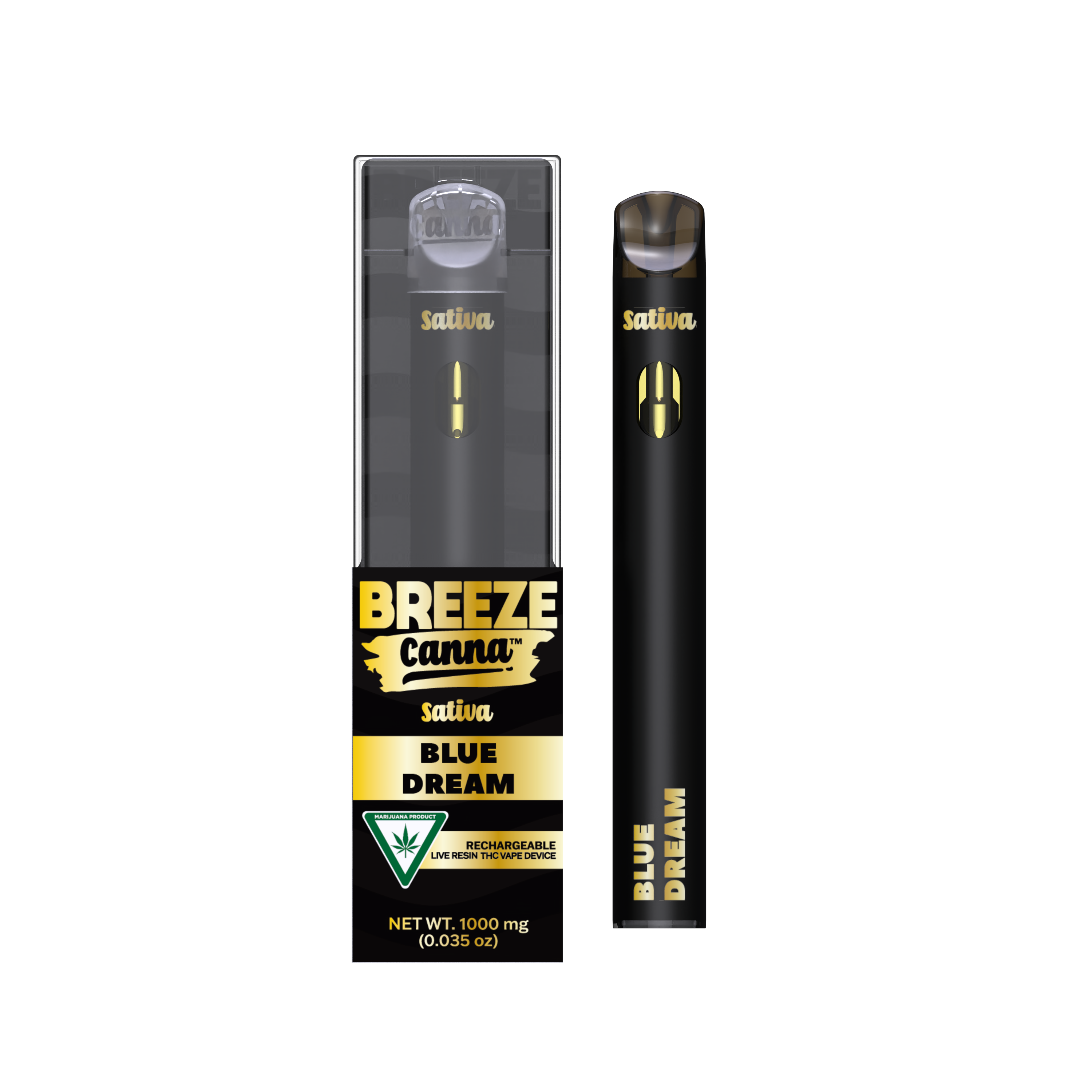 Photograph of product: Blue Dream - Oui'd Live Resin 1g PLUS Vape Device