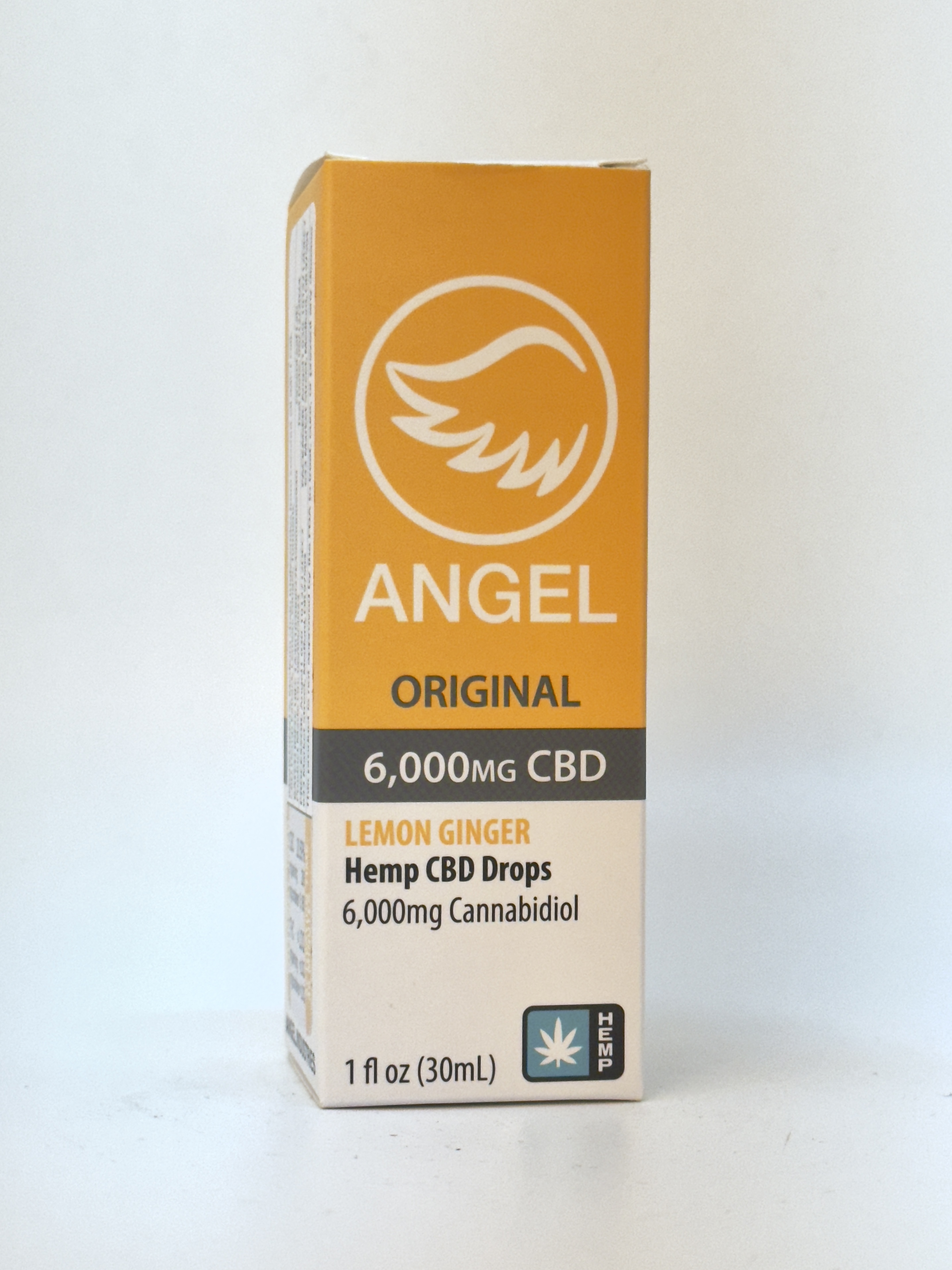 Photograph of product: Angel - 6,000mg CBD Lemon Ginger Tincture