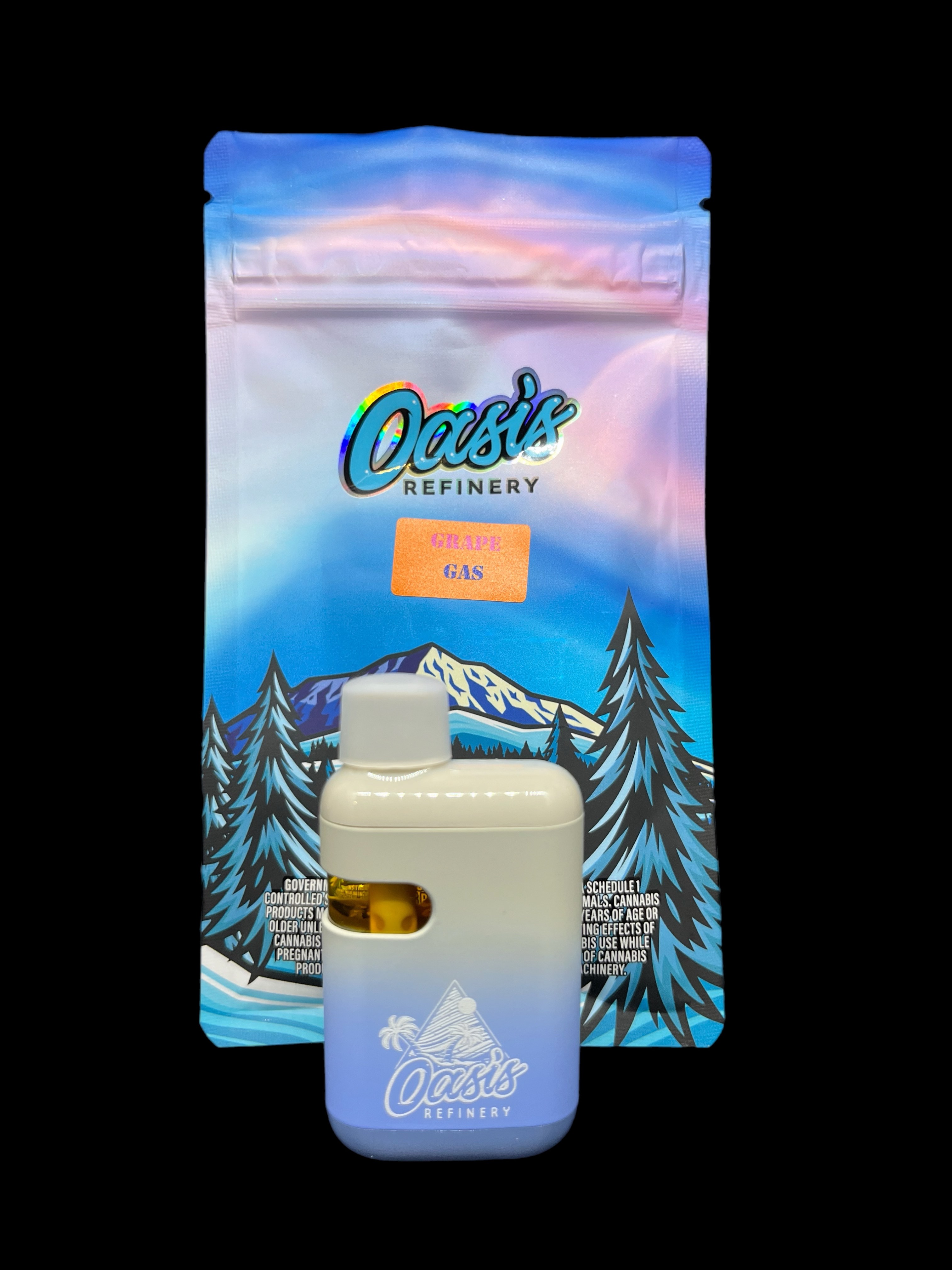 Photograph of product: Oasis Refinery: Grape Gas Live Resin Disposable