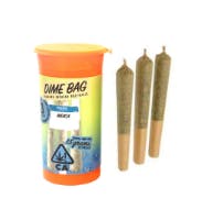 Photograph of product: Dime Bag - Frost OG 3 pack Diamond Infused Prerolls - 1.5g
