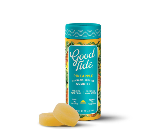 Photograph of product: WYLD - GOOD TIDE PINEAPPLE au chocolat ROSIN GUMMIES (100MG) (S)