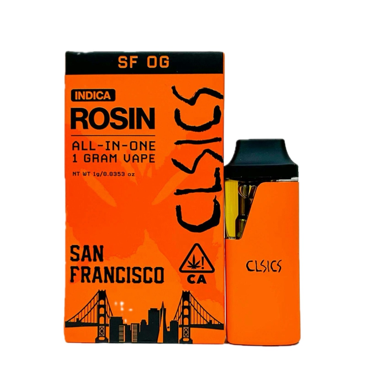 Photograph of product: CLSICS: SF OG 1G LIVE ROSIN ALL-IN-ONE