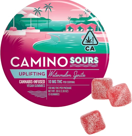 Photograph of product: Watermelon Spritz [S] - 100MG Sours Gummies 10PK