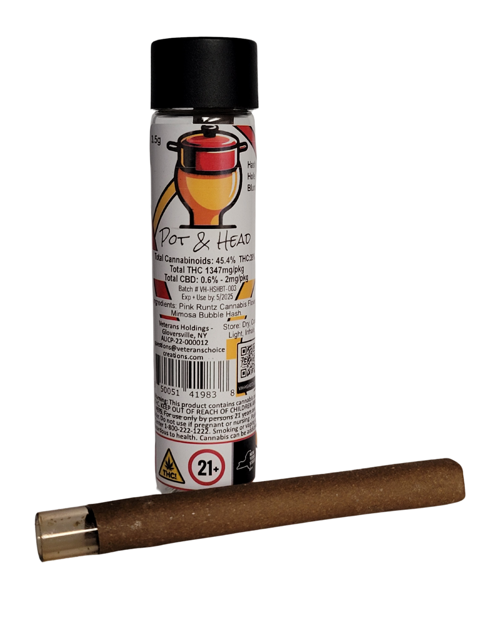 Photograph of Product: Hella Jelly | Bubble Hash Hole Blunt