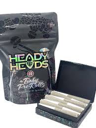 Photograph of product: Heady Heads - Blue Jamz - 7G - Pre Roll Pack