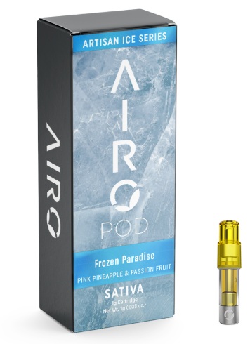 Photograph of product: Airo Frozen Paradise 1g Cartridge