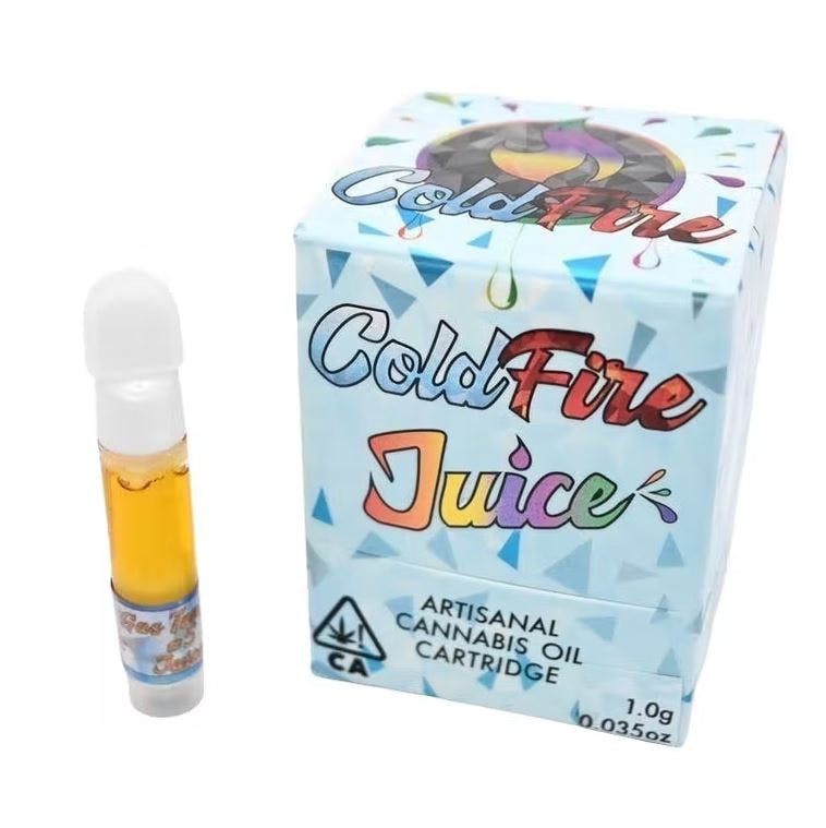 Photograph of product: COLDFIRE Extracts - Lumpy's x Purple Petro - 1G - Cured Resin Juice Cartridge