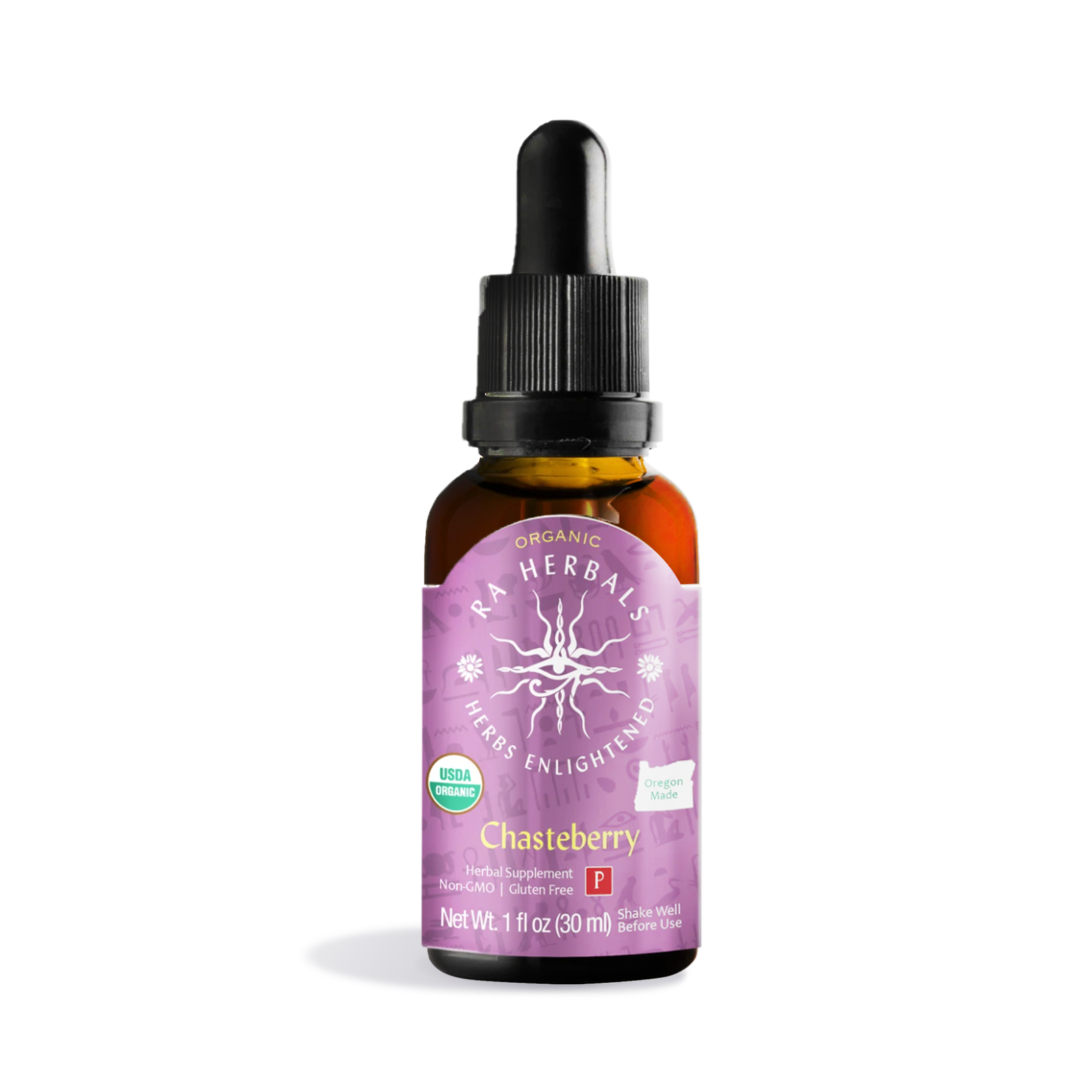 Photograph of product: Ra Herbals Certified Organic Chasteberry (Vitex) Tincture