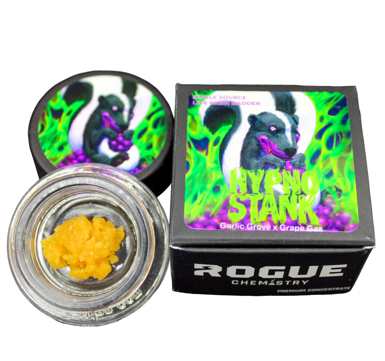 Photograph of product: Rogue Hypno Stank Live Resin Badder | 1g