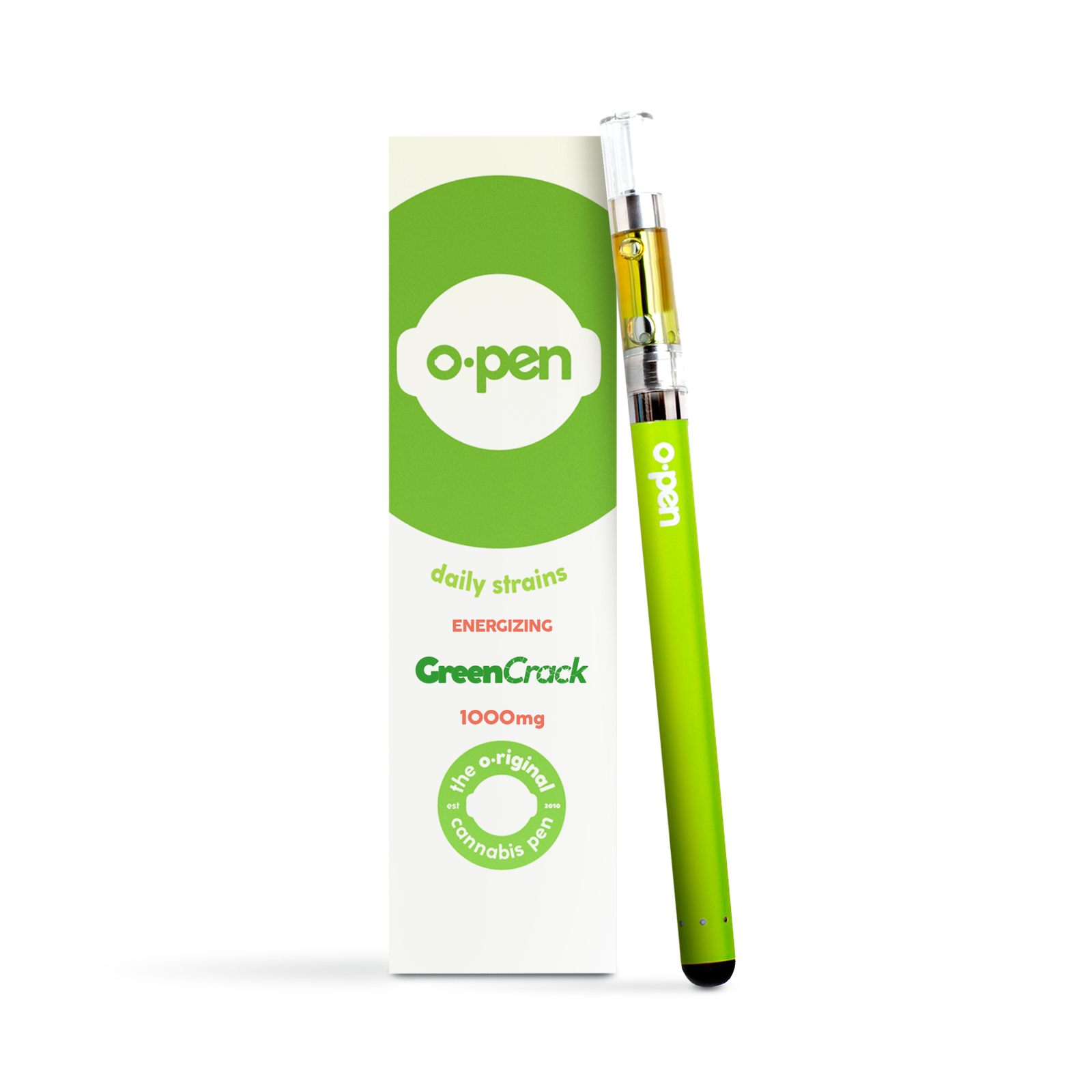 Photograph of product: Daily Strains Green Crack Energizing Cartridge | 1g