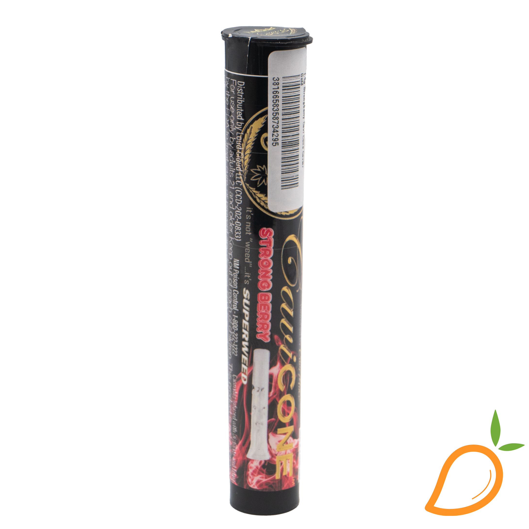 Photograph of product: 1.5g Strongberry Cavi Cone Caviar Gold